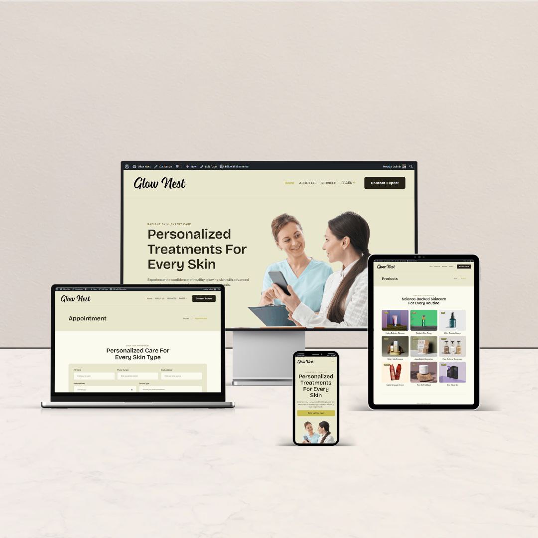 Modern Skincare Website