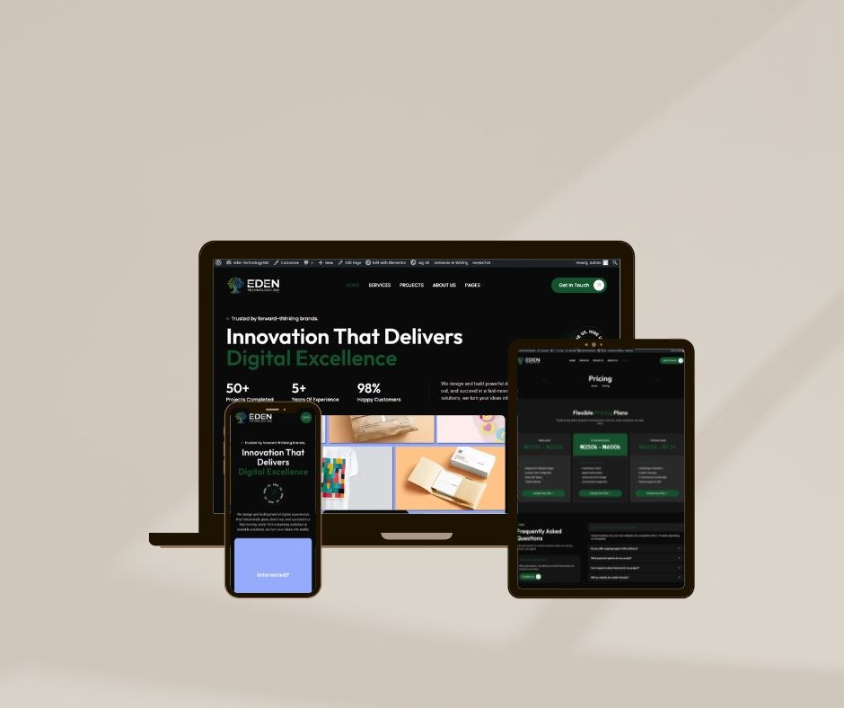 Eden Technology 360 Agency Website